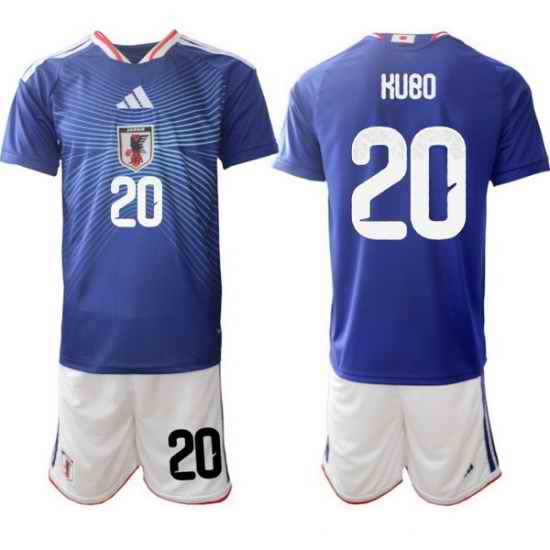 Men Japan 2026 Soccer Jerseys Blue #20 Takefusa Kubo